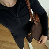 Longchamp – Mittelgroße Le Pliage Tragetasche, Ebenholz