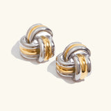 Avielle Chunky Gold Knot Ohrringe