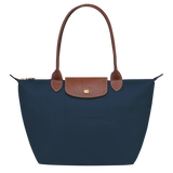 Longchamp – Mittelgroße Le Pliage Tote, Marineblau