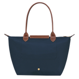 Longchamp – Mittelgroße Le Pliage Tote, Marineblau