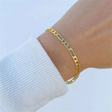 Saturn Goldkettenarmband