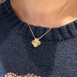 Goldkette mit Kleeblattmotiv